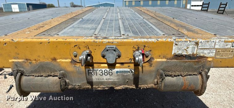 image for item ER8951 2012 Trail King TK54MG-482 lowboy equipment trailer