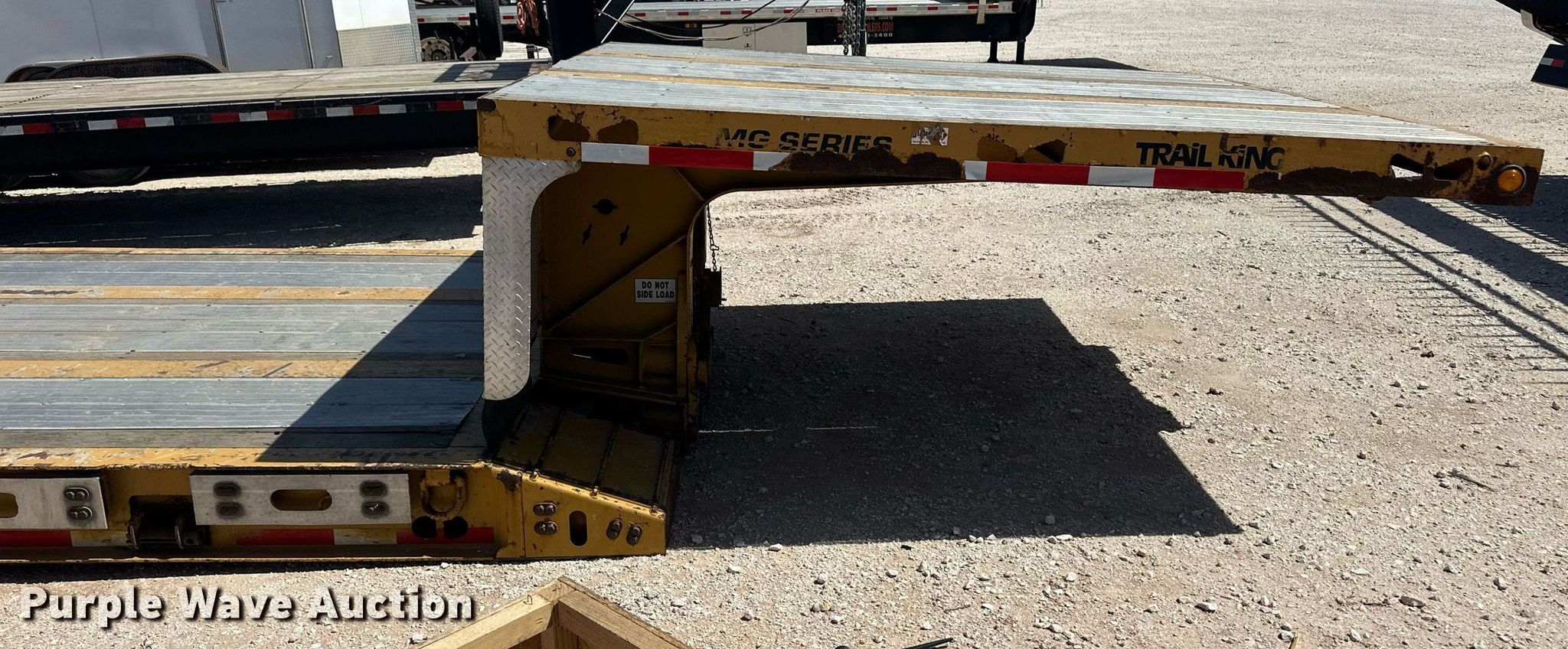 2012 Trail King TK54MG-482 lowboy equipment trailer in