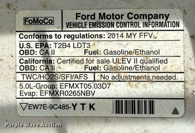 image for item DM5679 2014 Ford F150 SuperCab pickup truck