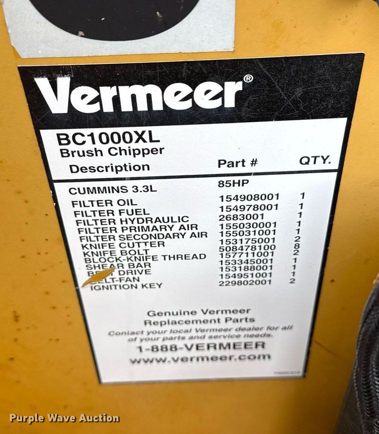 image for item DM5688 Vermeer BC1000XL wood chipper