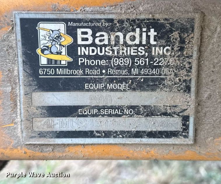 image for item DM5691 2016 Bandit Intimidator 990XP wood chipper