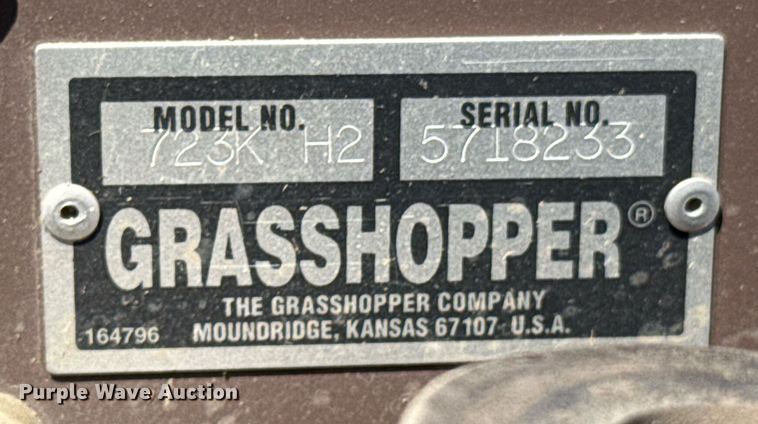 image for item DO0809 2007 Grasshopper 723K H2 lawn mower