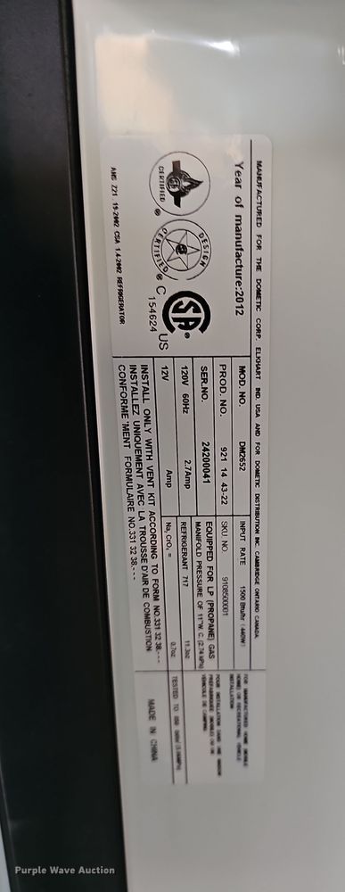 image for item DO7895 2001 Keystone Cougar camper