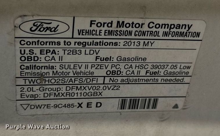 image for item DS4256 2013 Ford Focus SE 