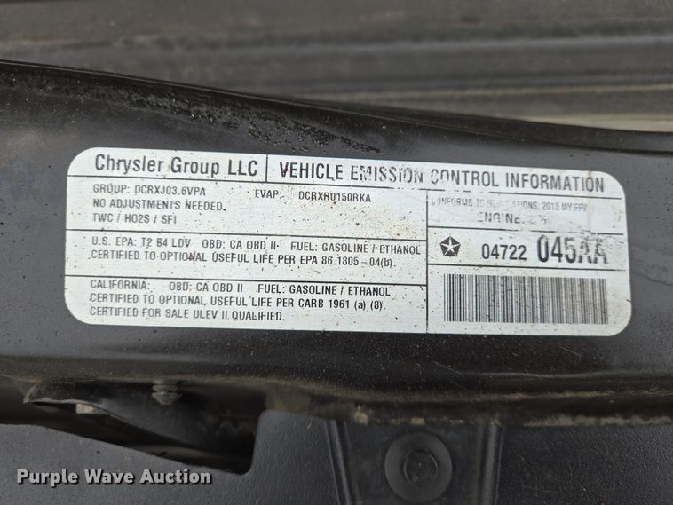 image for item DS5373 2013 Dodge Grand Caravan van