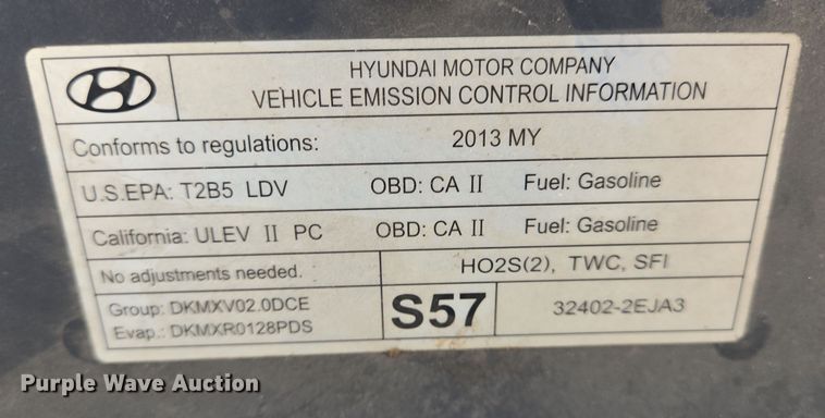 image for item DT4781 2013 Hyundai Elantra 