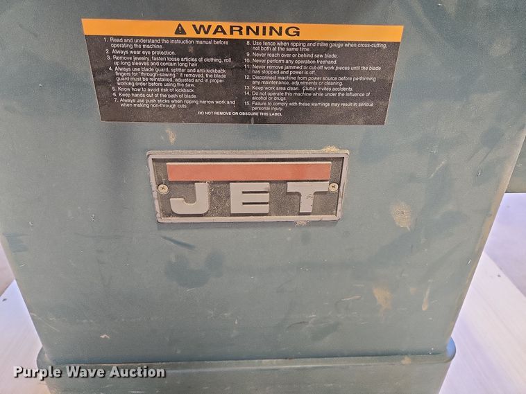image for item DT4798 Jet JTAS-10-1 table saw