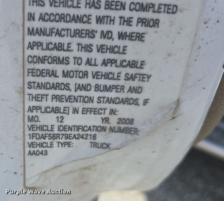 image for item DT6776 2009 Ford F550 Super Duty XL utility / service truck