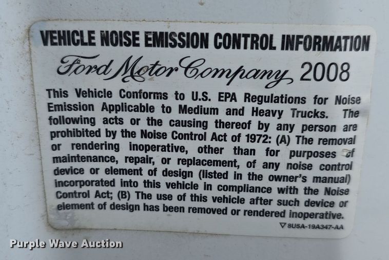 image for item DT6776 2009 Ford F550 Super Duty XL utility / service truck