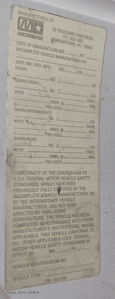 image for item DT7103 2007 Freightliner Business Class M2 Crew Cab flatbed truck