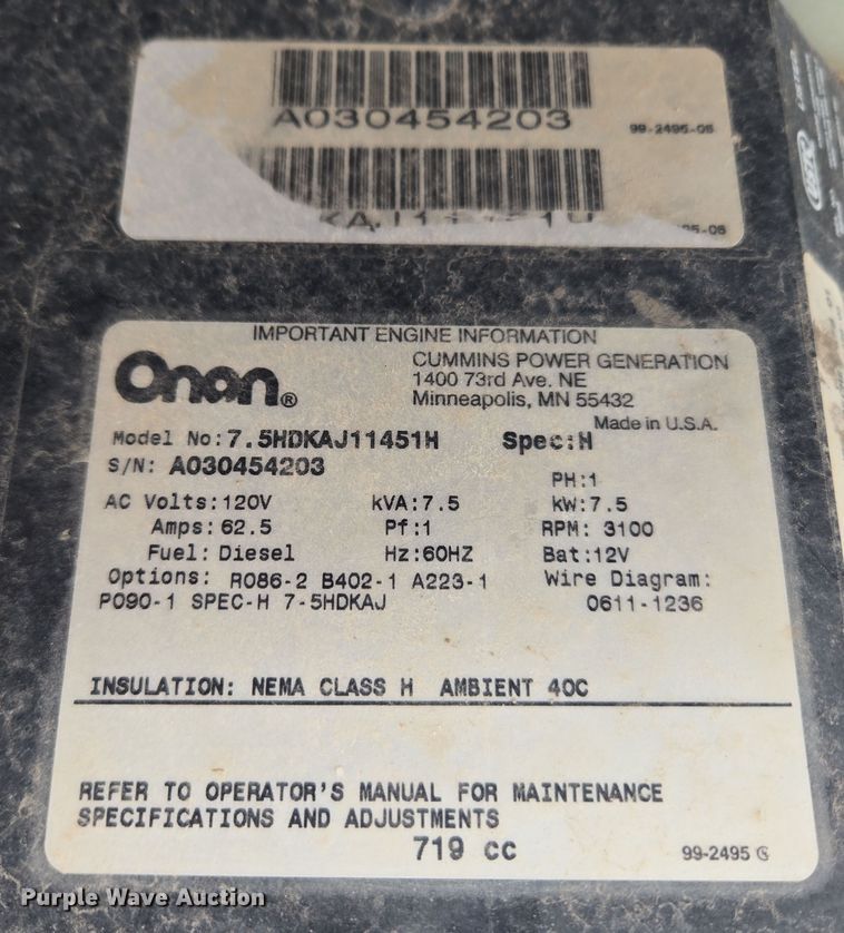 image for item DT7104 2003 Freightliner XC Chassis RV