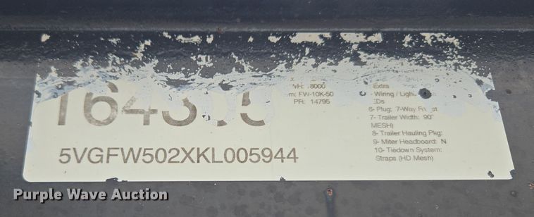 image for item DT7106 2019 Kaufman car carrier