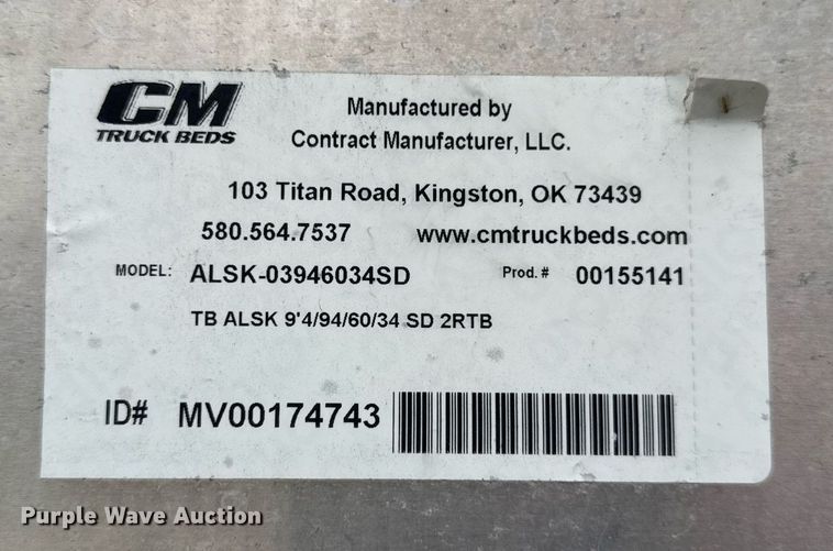 image for item DU3443 CM ALSK-03946034SD flatbed pickup truck bed