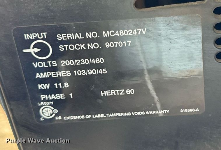 image for item DU3450 Miller Dialarc 250 welder