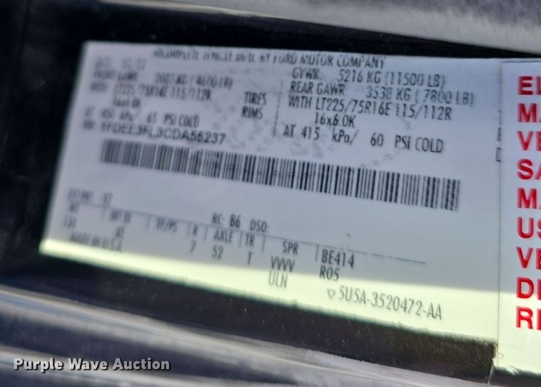 image for item DW3129 2012 Ford Econoline E350 party bus