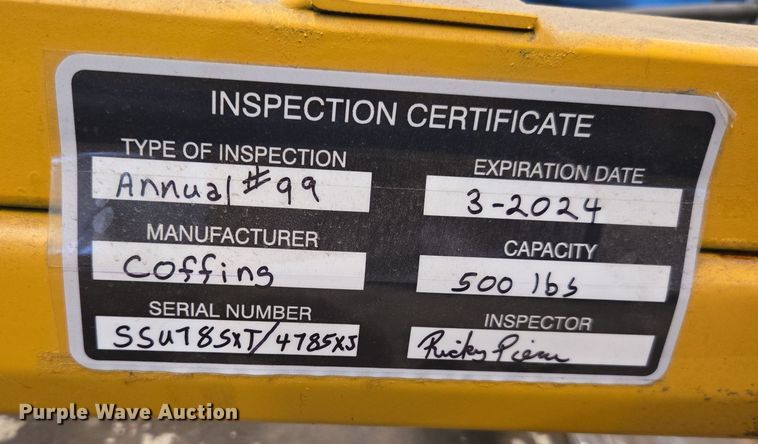 image for item DW8710 (2) Gorbel electric hoists