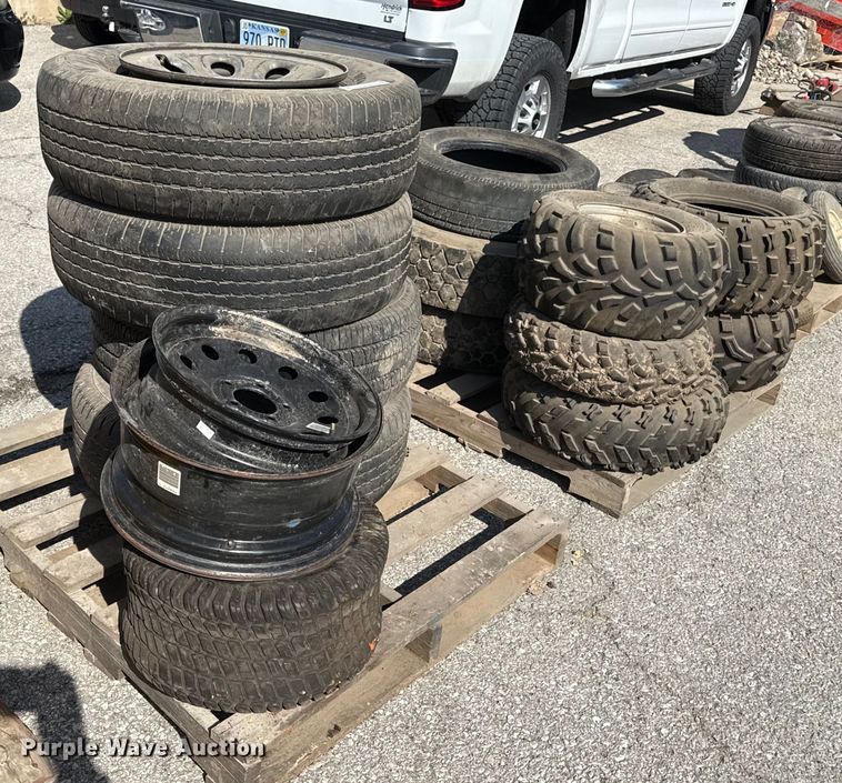 image for item DY7977 (3) pallets of tires and wheels