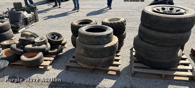 image for item DY7977 (3) pallets of tires and wheels