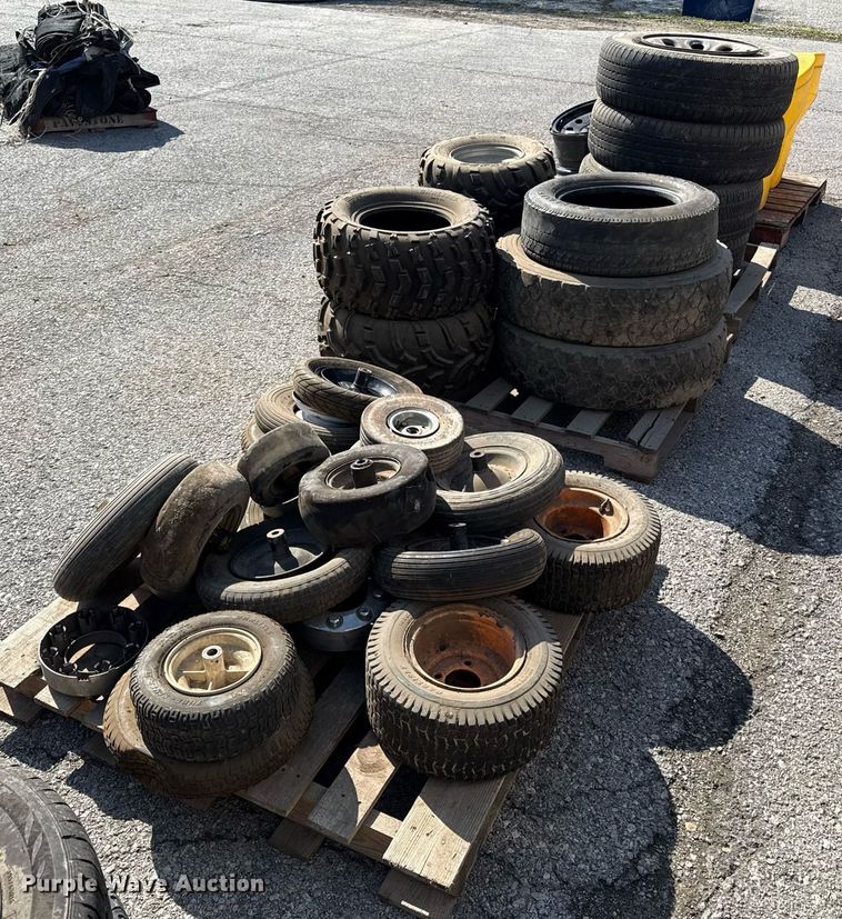 image for item DY7977 (3) pallets of tires and wheels