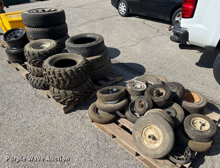 image for item DY7977 (3) pallets of tires and wheels