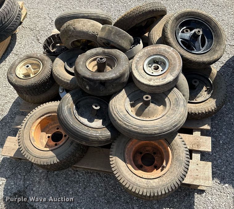 image for item DY7977 (3) pallets of tires and wheels