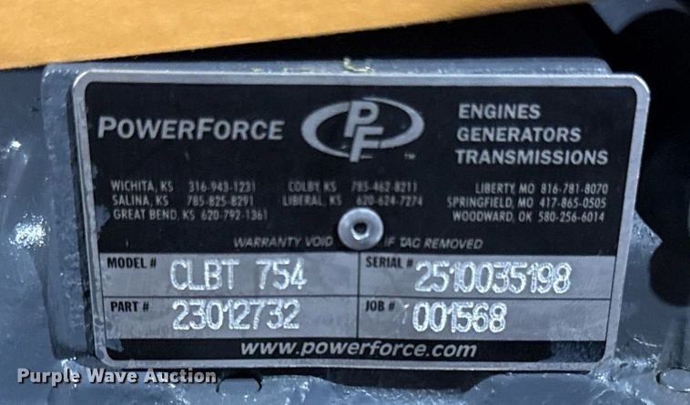 image for item DY7988 Allison CLBT 754 transmission