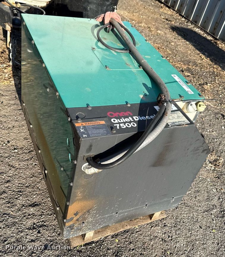 image for item DY7998 Onan Quiet Diesel 7500 generator