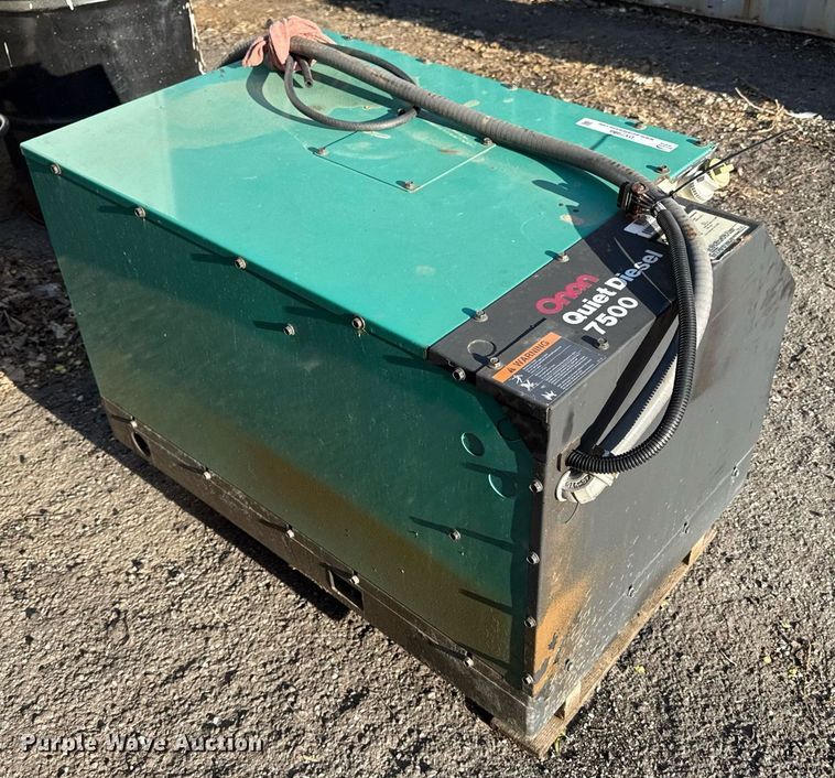 image for item DY7998 Onan Quiet Diesel 7500 generator