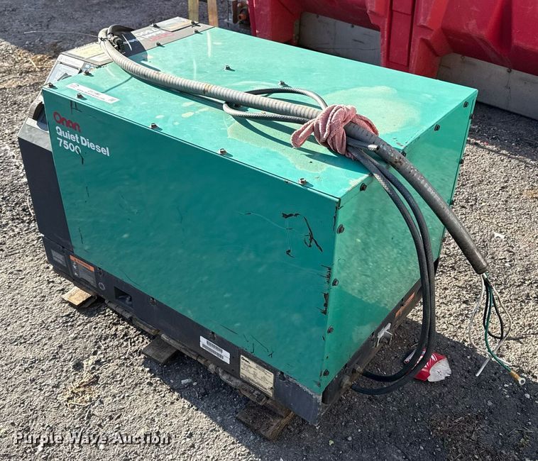 image for item DY7998 Onan Quiet Diesel 7500 generator