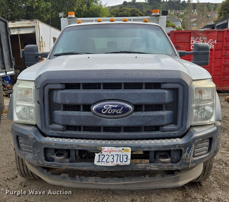 image for item EC0919 2012 Ford F550 Crew Cab flatbed truck