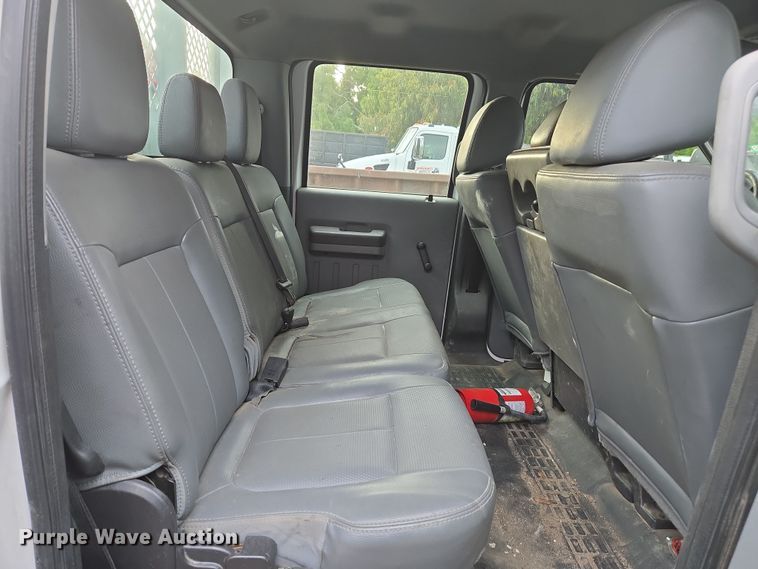 image for item EC0919 2012 Ford F550 Crew Cab flatbed truck