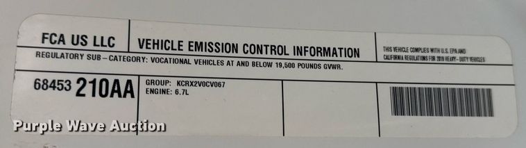 image for item EG2511 2019 Dodge Ram 5500 Crew Cab flatbed truck