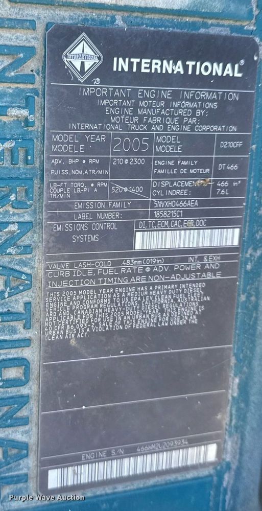 image for item EG2528 2006 IC BUS school bus