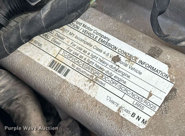 image for item EG5695 2017 Ford F550 Super Duty box truck