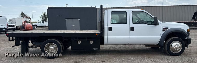 image for item EG5702 2008 Ford F450 Super Duty Crew Cab flatbed truck