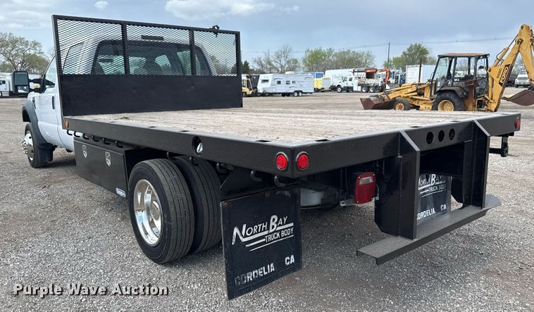 image for item EG5702 2008 Ford F450 Super Duty Crew Cab flatbed truck