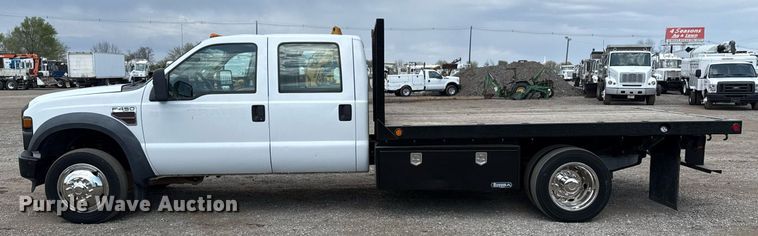 image for item EG5702 2008 Ford F450 Super Duty Crew Cab flatbed truck