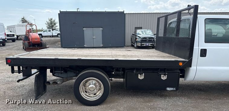 image for item EG5702 2008 Ford F450 Super Duty Crew Cab flatbed truck