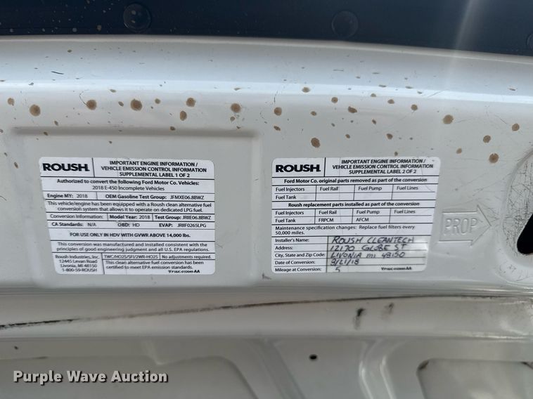 image for item EG5703 2018 Ford E450  Super Duty refrigerated truck