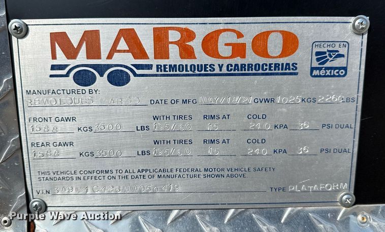 image for item EG5708 2021 Remolques Margo concession trailer 