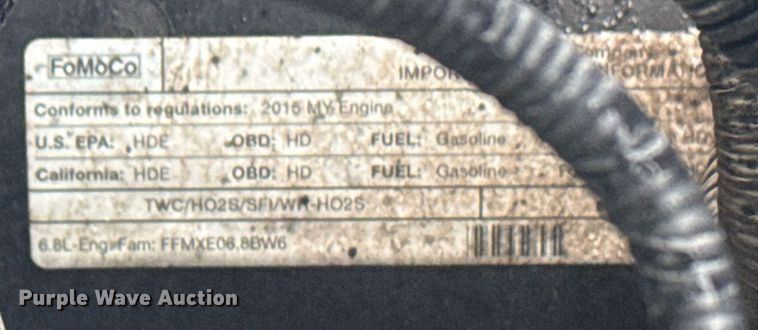 image for item EG5726 2016 Ford F650 Super Duty box truck