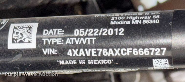 image for item EG5727 2012 Polaris Ranger RZR S 800 utility vehicle