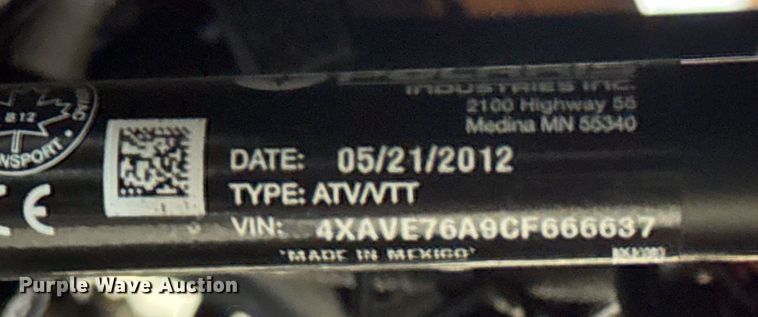 image for item EG5729 2012 Polaris Ranger RZR S utility vehicle