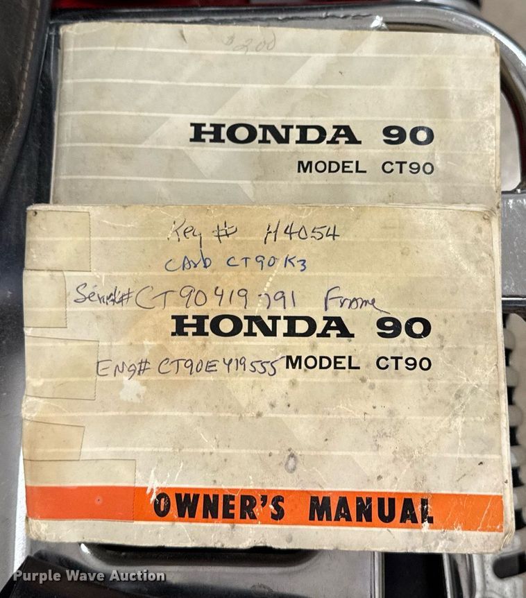 image for item EG8071 1972 Honda CT90 motorcycle