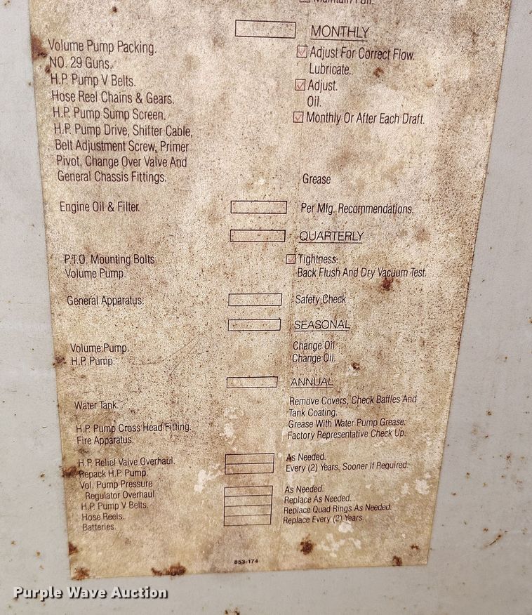 image for item EH0216 1980 Ford F700 pumper fire truck