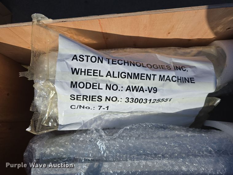 image for item EH8771 2024 Aston Technologies AWA-V9 wheel alignment machine