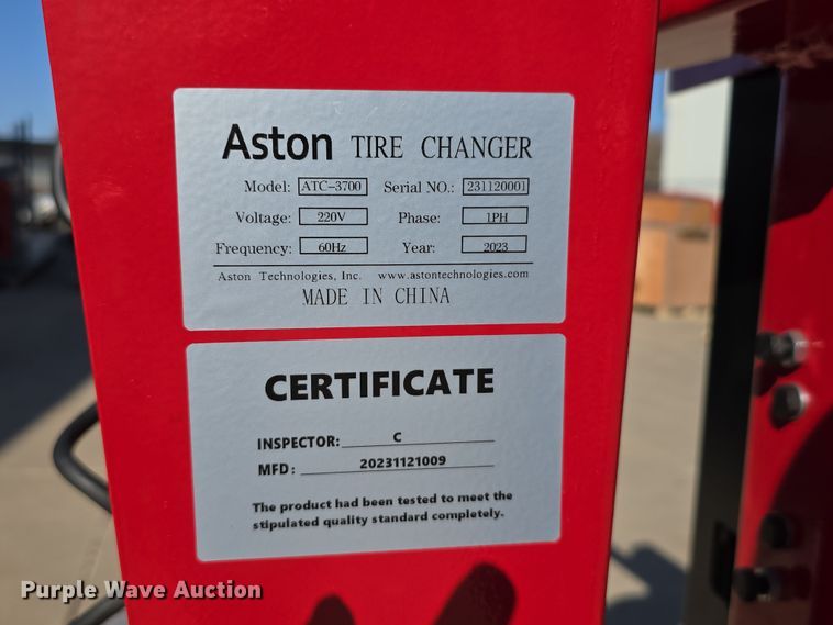 image for item EH8773 2023 Aston Technologies ATC-3700 tire machine