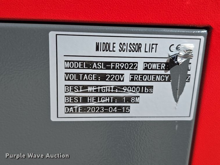 image for item EH8776 2023 Aston Lift ASL-FR9022 automotive lift