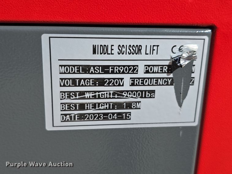 image for item EH8776 2023 Aston Lift ASL-FR9022 automotive lift