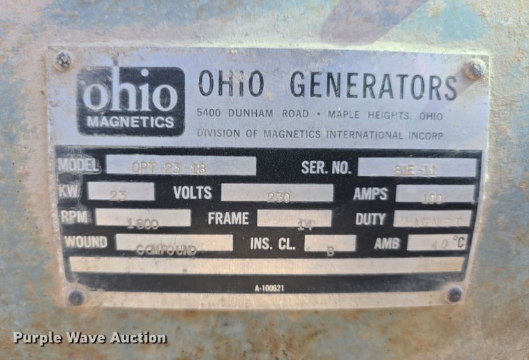 image for item EH8825 Ohio Generators OPT-23-18 generator